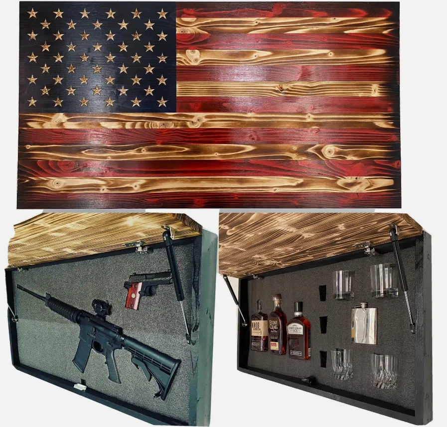 The Heritage | Wooden Wall Art with Concealed Compartment