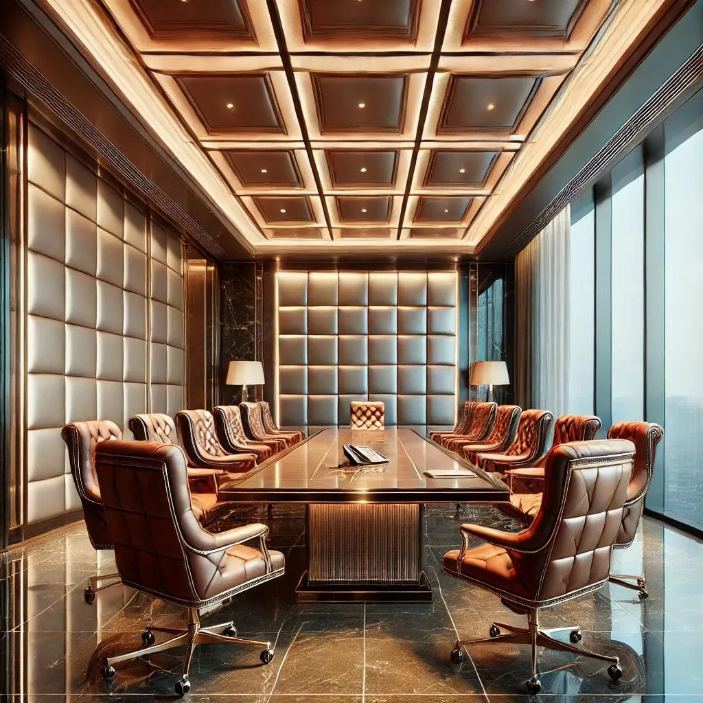 Upholstered Leather Wall Panels — 13
