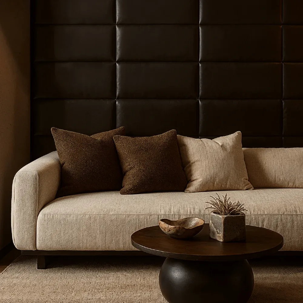 Upholstered Leather Wall Panels — 7